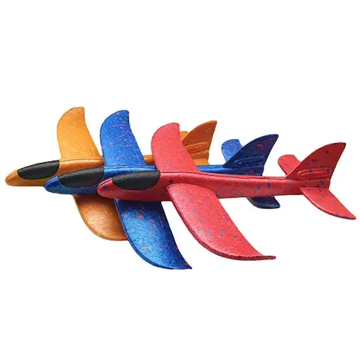 Unbranded 3x Giant Foam 37cm Plane Glider 3y+ Outdoor Aeroplane Kids/Children Toy Assorted - Image 6