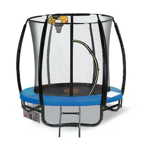 Trampoline Kahuna 6 Ft With Basketball Set - Blue