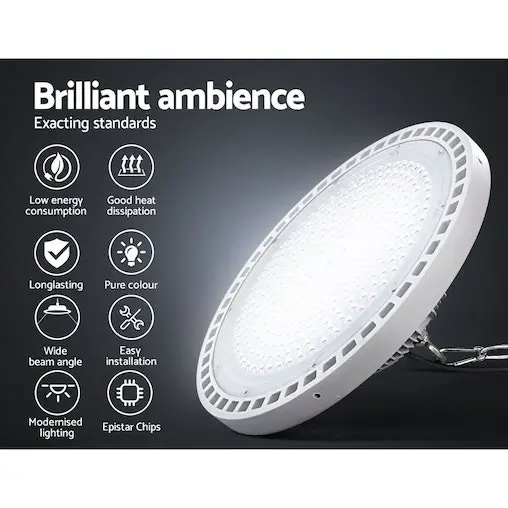 Leier LED High Bay Lights Light 200W Industrial Workshop Warehouse Gym - Image 4