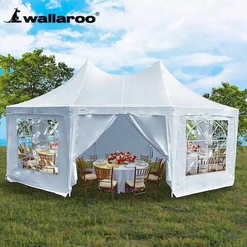 Wallaroo 6x4.5m Wedding Gazebo Marquee With Sidewalls - Image 12