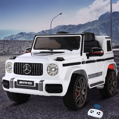 Rigo Mercedes-Benz Licensed Ride On Car AMG G63 Kids Toy White - Image 2