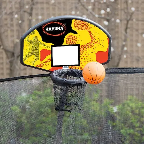 Kahuna Trampoline Blizzard 12ft With Basketball Set Pink - Image 4
