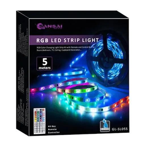 Sansai 5m USB Powered RGB LED Strip Light PC/Monitor Backlight W/Remote Control - Image 4