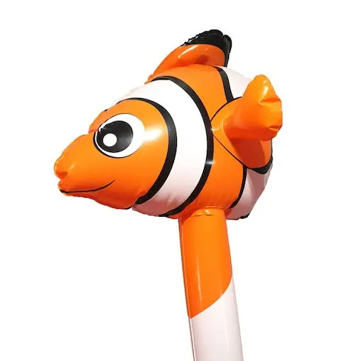 2x Fumfings Novelty 1.4m Bloonimals Inflatable Clown Fish Balloon Birthday Decor - Image 5