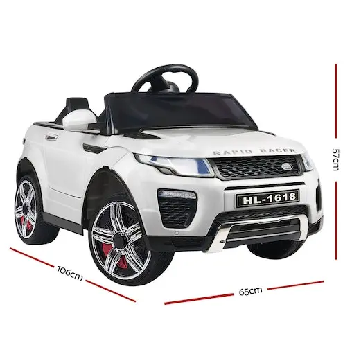Rigo Ride On Car 12V Battery SUV White - Image 2