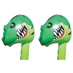 2PK Fumfings Novelty 23cm Bloonimals Inflatable T-Rex Balloon Birthday Party