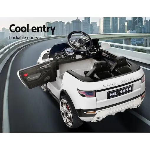 Rigo Ride On Car 12V Battery SUV White - Image 3