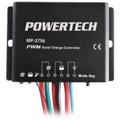 Powertech 12V/24V 10A PWM Auto Solar Charge Controller W/ Timer Function IP67