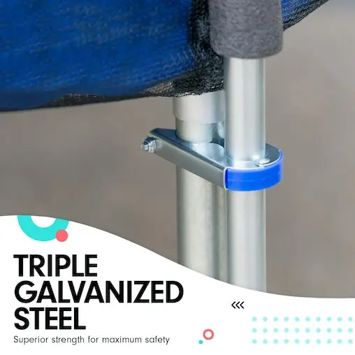 Kahuna Blizzard 8ft Trampoline With Basketball Set - Blue - Image 8