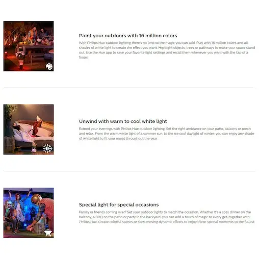 2PK Philips Hue Outdoor Pedestal Colour Ambiance Light/Lighting Extension Kit - Image 6