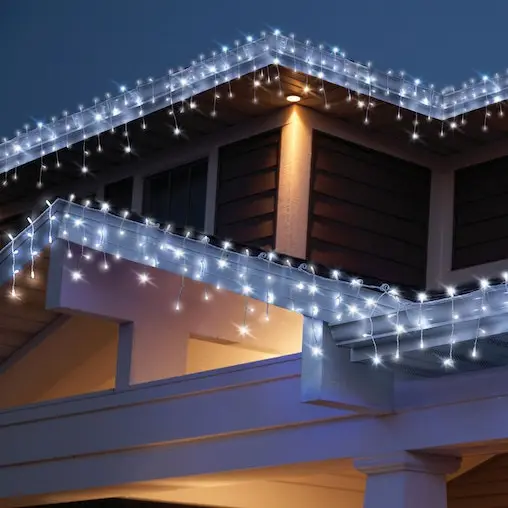 Lenoxx Solar White Curtain Lights - Image 2