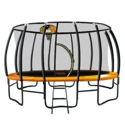 Trampoline Kahuna 16ft With Basketball Set - Orange