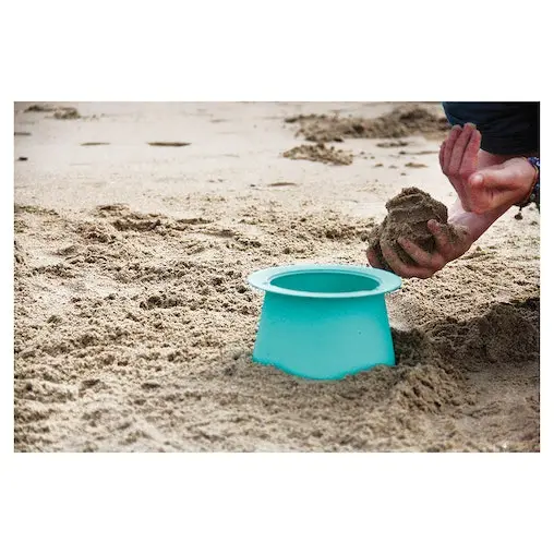Quut Alto 18cm Sand Builder Toy For Kids Lagoon Green/Vintage Blue/Mighty Orange - Image 12