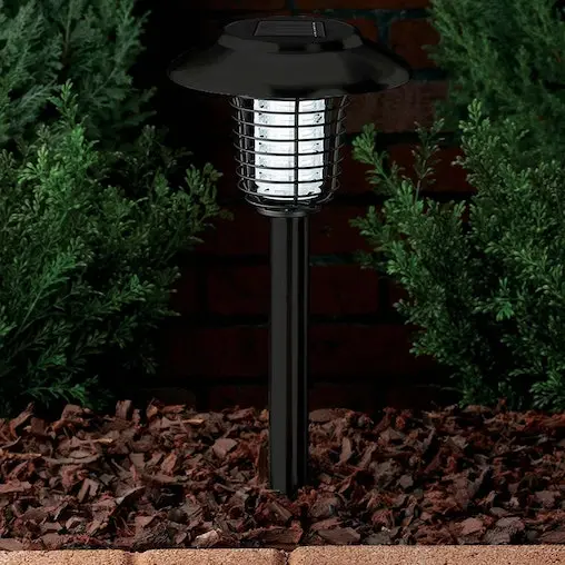 Lenoxx Wireless Solar-Powered Mosquito Killer Lamp (4-Piece, Black) - Image 2