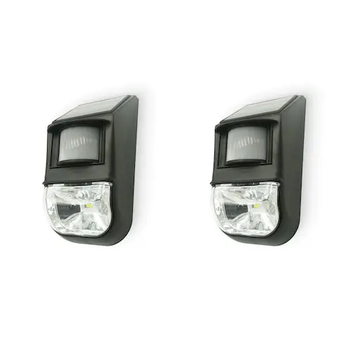 Lenoxx Solar-Powered Motion Sensor Light (2-Piece), Detects Motion, Rechargeable
