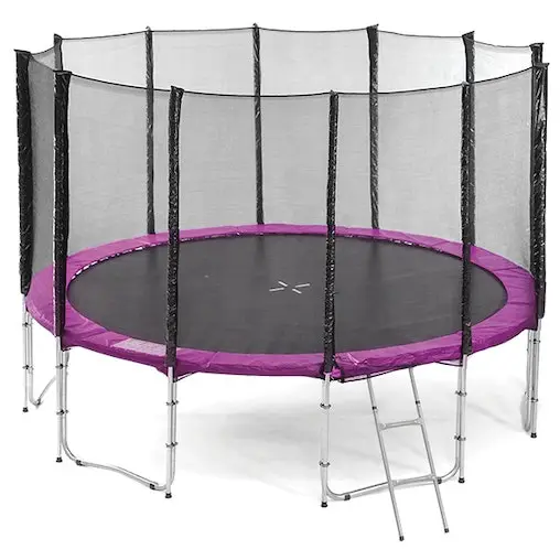 Kahuna Trampoline Blizzard 12ft With Basketball Set Pink - Image 2