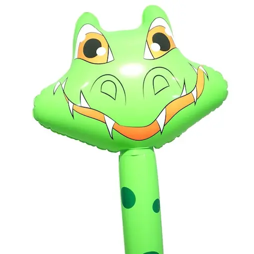 2x Fumfings Novelty 1.4m Bloonimals Inflatable Crocodile Balloon Birthday Decor - Image 2