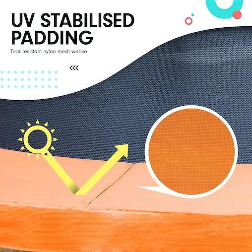 Trampoline Kahuna 8 Ft With Basketball Set - Orange - Image 6