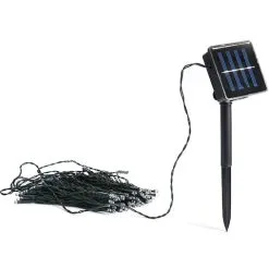 Lenoxx 200 LED Christmas Decoration/Party White Light/Solar Panel Outdoor/Indoor