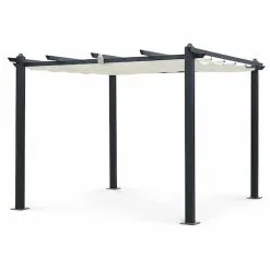 Alice's Garden CONDATE 3X3m Ecru Semi-Permanent Aluminium Gazebo