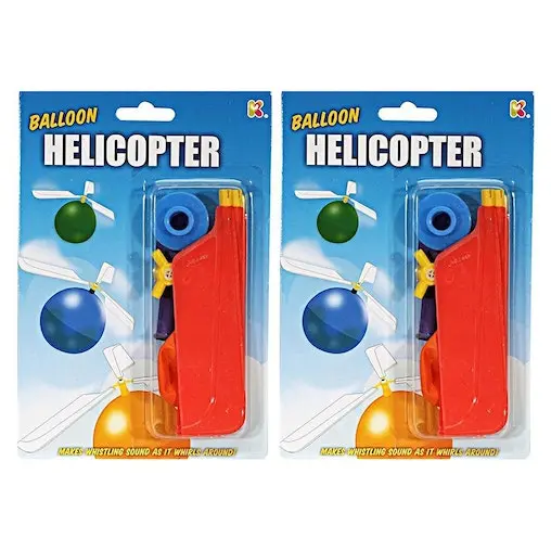 Discovery Zone 2x Discovery Helicopter Balloon 21cm Kit Fun Outdoor Toy 8y+ Kids/Children Asst - Image 3