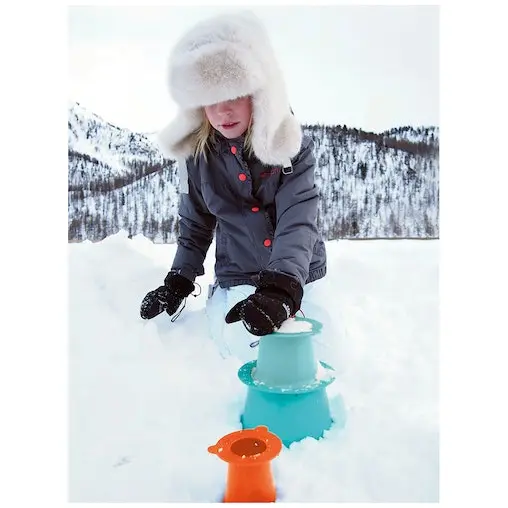 Quut Alto 18cm Sand Builder Toy For Kids Lagoon Green/Vintage Blue/Mighty Orange - Image 7